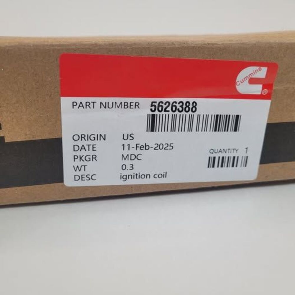 Cummings Genuine Parts, Ignition Coil Part # 5626388 NIB